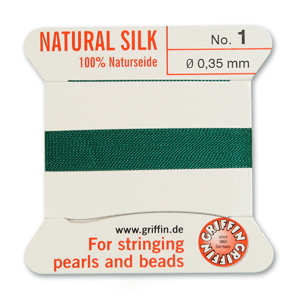 Natural Silk Size 1 - Green (2 metres)