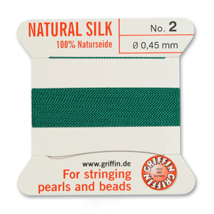Natural Silk Size 2 - Green (2 metres)