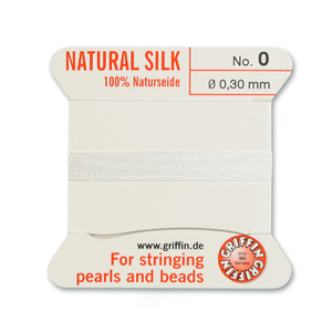 Natural Silk Size 0 - White (2 metres)