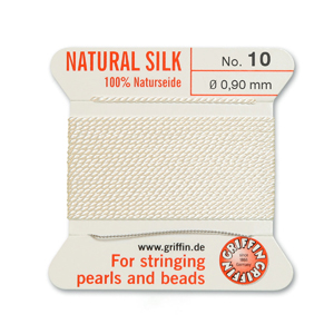 Natural Silk Size 10 - White (2 metres)