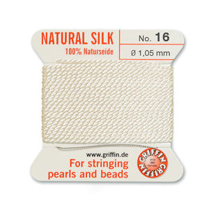 Natural Silk Size 16 - White (2 metres)