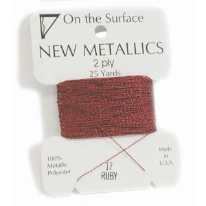 Metallic Thread - Ruby