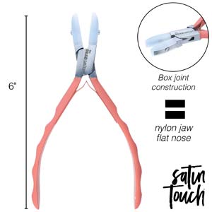 1n. Satin Touch Nylon Jaw Chain Nose Pliers