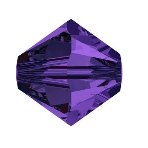 Purple Velvet 4mm Bicone (x10) 5328