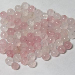 Rose Quartz 4mm Round Bead (x1)