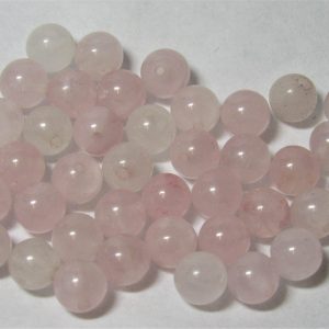 Rose Quartz 6mm Round Bead (x1)