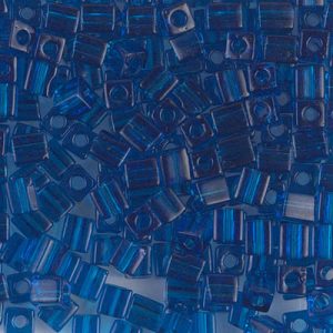 SB-149 Tr Capri Blue Miyuki 4mm Cube Bead