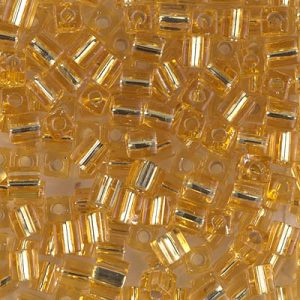 SB-3 Miyuki 4mm Cube Bead S/L Gold