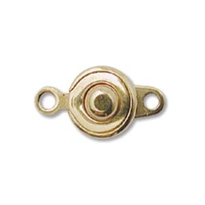 Ball and Socket Clasp 8mm Gold Plated (1 set)
