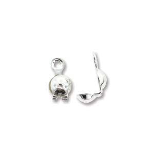Calottes Fused Loop 3.5mm Sterling Silver (4 pieces)