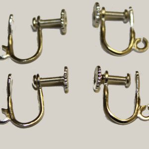 Screw On Earring Silver Plated (4 per pack)