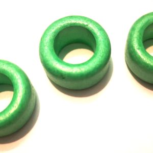 Large Hole Ceramic Bead Sea Green 19x11mm