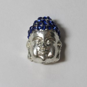 Shamballa Buddha Head Sapphire 18x13mm (1 piece)