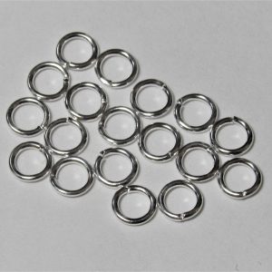 Silver Plated Jump Rings 5mm (40 Per Pack)