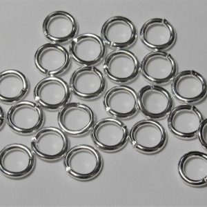 Silver Plated Jump Rings 7mm (100 per pack)