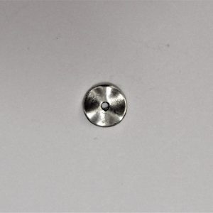 Wavy Spacer Bead Silver 10mm (x1)