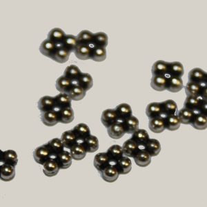 Daisy Spacer Square 4mm Silver Plated (20 per pack)