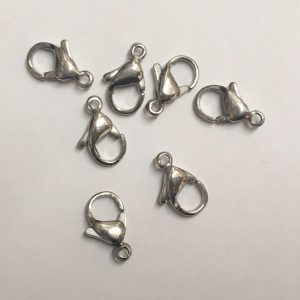 Stainless Steel Lobster Clasps (x2)