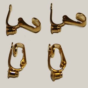 Stud to Clip On Earring Converter Gold Plated (4 per pack)