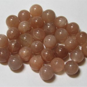 Sunstone 8mm Round Bead (x1)