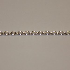 Very Fine Chain 2x3mm Silver Plated (1 metre) T045