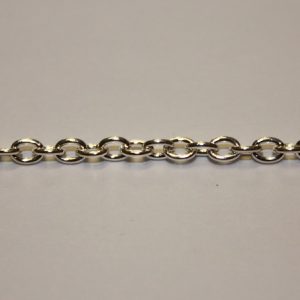 Medium Oval Link Chain 3.5x5.5mm Silver Plated (1 metre) T090