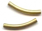 Curved Tube 26mmx3mm Matte Gold (x5) MB118