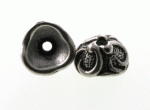 Silver Beadcap 8mm