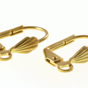 Euro Hook Earrings Gold Plated (4 Per Pack)