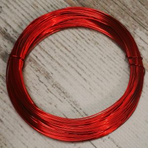 Vivid Red Non Tarnish Copper Craft Wire 0.50mm/24 gauge
