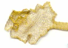 Wire Mesh Cord Autumn Gold 6mm x 1 Metre
