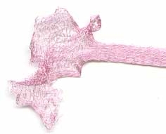 Wire Mesh Cord Baby Pink 6mm x 1 Metre