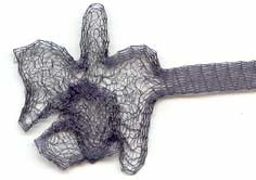 Wire Mesh Cord Midnight Blue 6mm x 1 Metre