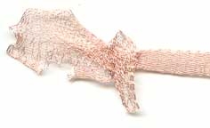Wire Mesh Cord Old Rose 6mm x 1 Metre