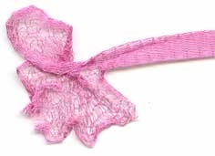Wire Mesh Cord Pink 6mm x 1 Metre