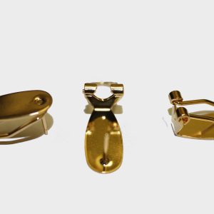 Earclip With Post Gold Plated (2 per pack)