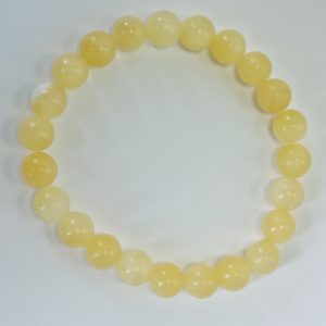 H9. Yellow Calcite Elasticated Bracelet (1 piece)