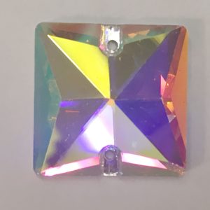 Bargain Sew On Square AB 22mm