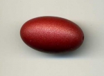Acrylic Oval Bead Red 26x16mm (1 piece)