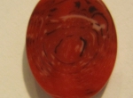 Acrylic Oval Flat Bead Red 18x15mm (1 piece)