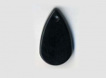 Acrylic Drop Pendant Black 31x18mm (1 piece)