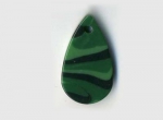 Acrylic Drop Pendant Green 31x18mm (1 piece)