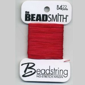 Beadstring Size 4 Red