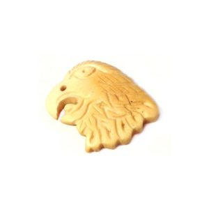 Bone Carved Eagle Pendant 22mm (x1)