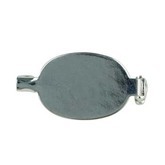 Brooch Back Oval Small Silver Plated (2 Per Pack)