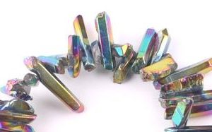 Top Drilled- Quartz Point- Rainbow Aura