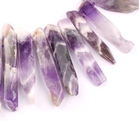 Top Drilled - Flat Chip- Amethyst