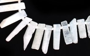 Top Drilled - Flat Chip- Aquamarine