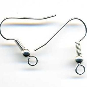 Fish Hook Earrings Silver Plated (16 per pack)