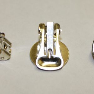 Flatpad Clip-on Earring 15mm Silver Plated (4 Per Pack)